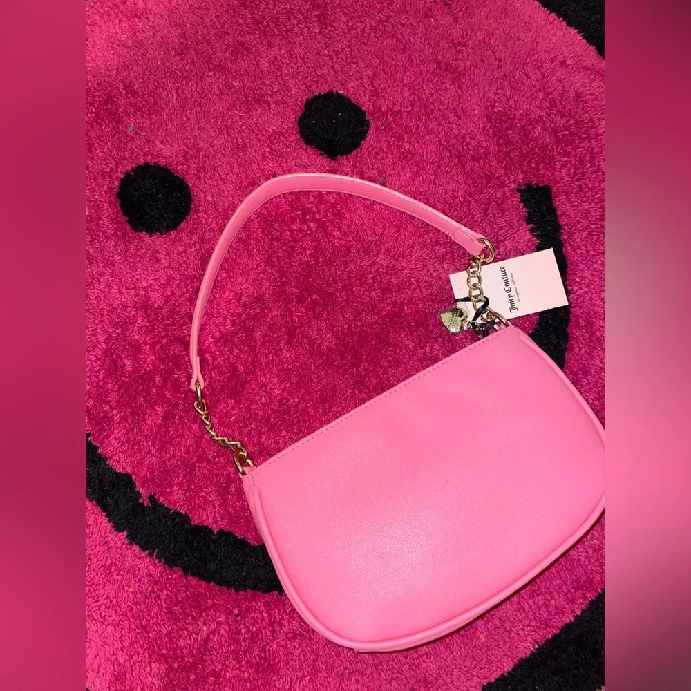 Juicy Couture Pink Bedazzled Shoulder Bag Purse NWT - Picture 2 of 6